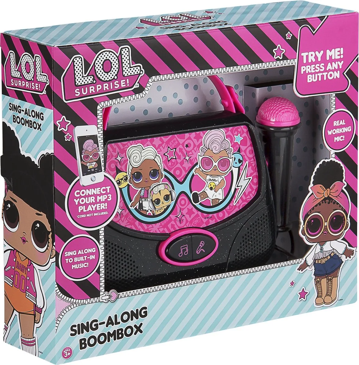 Suprise LL-V111 - Karaoke Set - Muziekspeler - Ingebouwde Melodieën - Microfoon Inbegrepen van L.O.L. Surprise! in Klein – productfoto