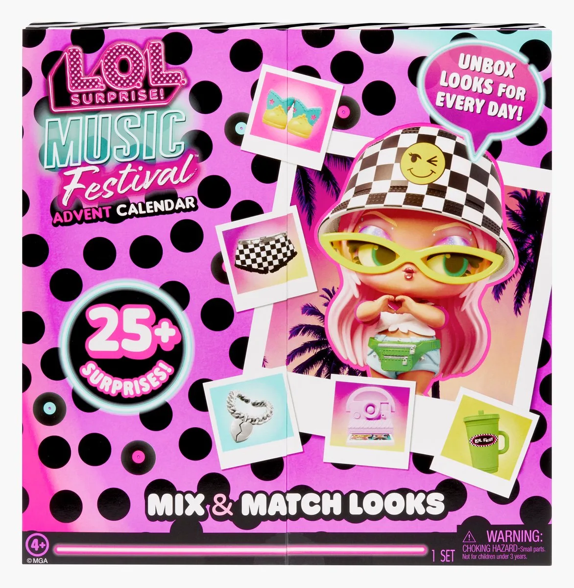 Surprise!™ Music Festival™ Adventskalender – 25+ verrassingen, met exclusieve minipop, een geweldig cadeau voor kinderen vanaf 4 jaar från L.O.L. Surprise! i Flerfärgad – produktbild