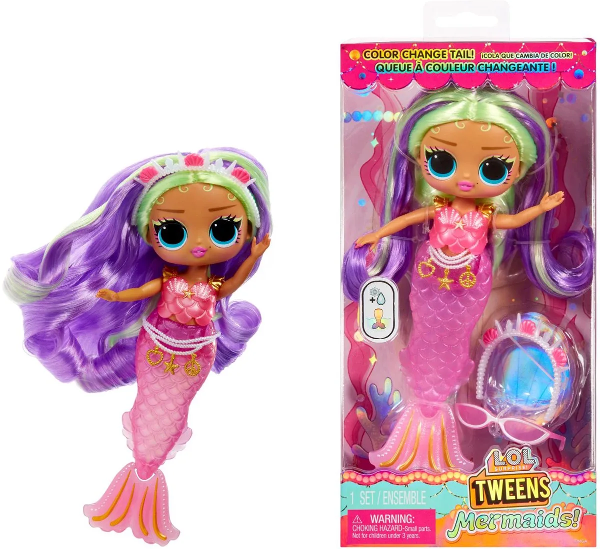 Tweens Meerjungfrau Puppe von L.O.L. Surprise! in Cleo Cove – Produktfoto