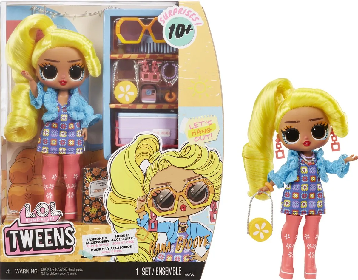 Tweens modepoppen - 16,5 cm van L.O.L. Surprise! in Hana Groove – productfoto