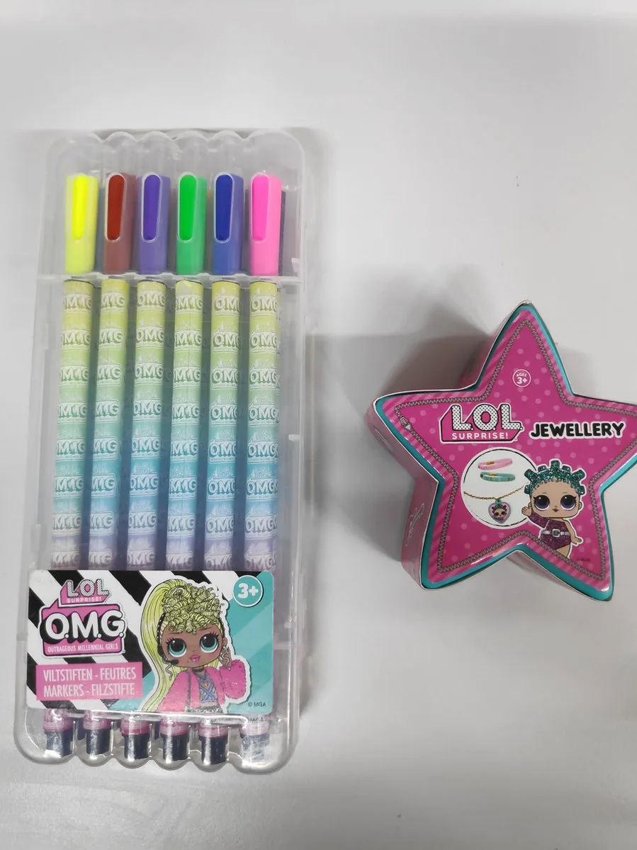 Viltstiften 12 stuks + LOL Surprise! Jewellery. by L.O.L. Surprise! in Yellow – product photo
