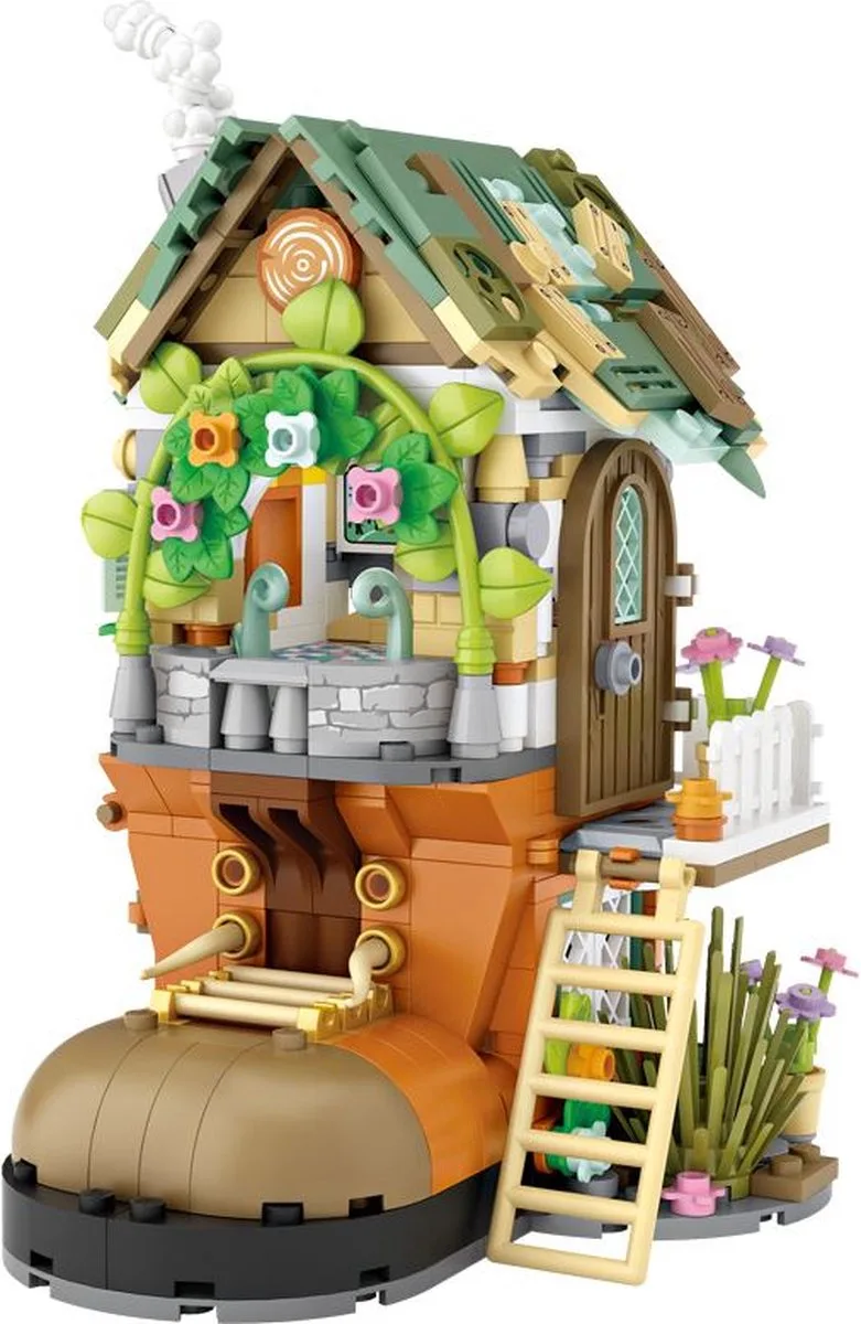 Fairy Tale House | Snow White Dwarf Hut |Mini Block Building Set | Build and Create No. 1226 von LOZ in Multi – Produktfoto