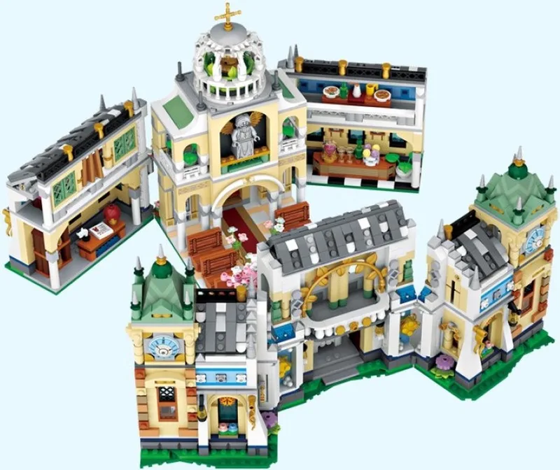 Wedding Chapel | Large Block Building Set 3308 Onderdelen | Build and Create |Happy Valentine | No. 1035 de LOZ en Multi – photo du produit