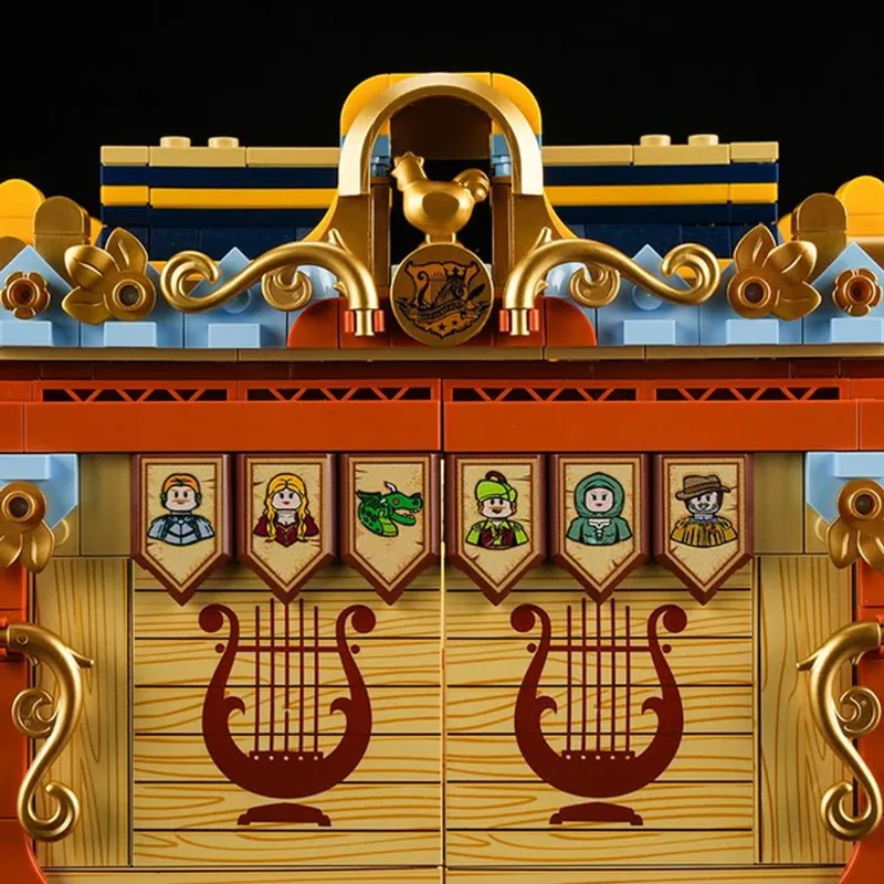 Lumibricks, 3D Modelbouw, Medieval Troupe Carriage, L9063, 35 x 13,5 x 21,0 cm fra Lumibricks i Multicolor – produktbillede