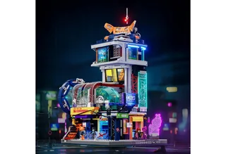 Lumibricks Cyberpunk Neon City Maglev Station building bricks von Lumibricks – Produktfoto 2 von 3