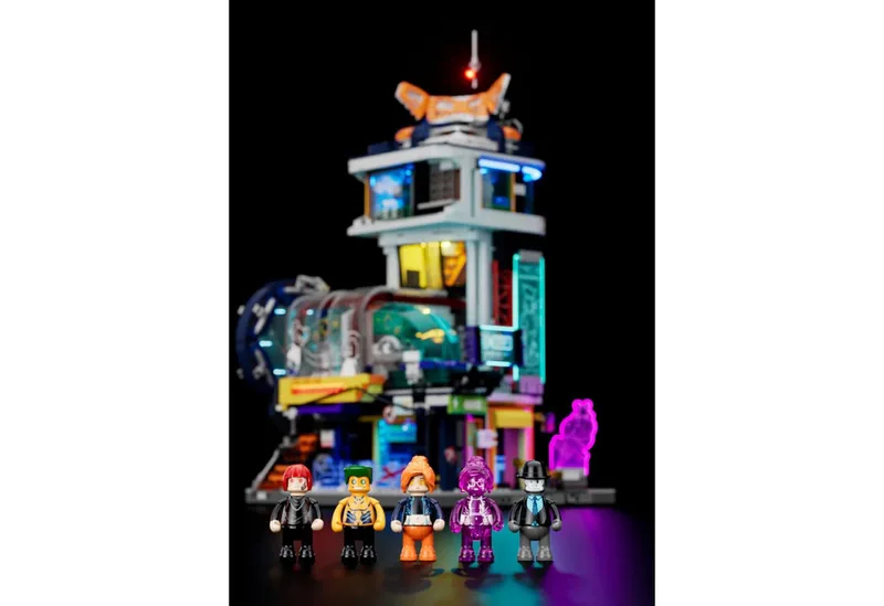 Lumibricks Cyberpunk Neon City Maglev Station building bricks von Lumibricks – Produktfoto 3 von 3