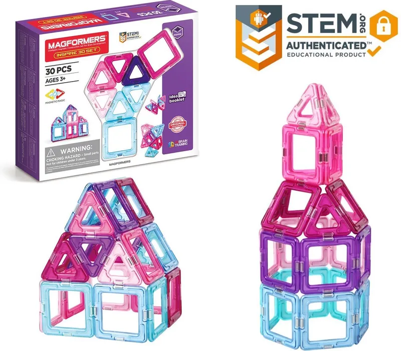 Inspire- bouwset 14 stuks- magnetisch speelgoed- speelgoed 3,4,5,6,7 jaar jongens en meisjes– Montessori speelgoed- educatief speelgoed- constructie speelgoed van Magformers in Multi – productfoto