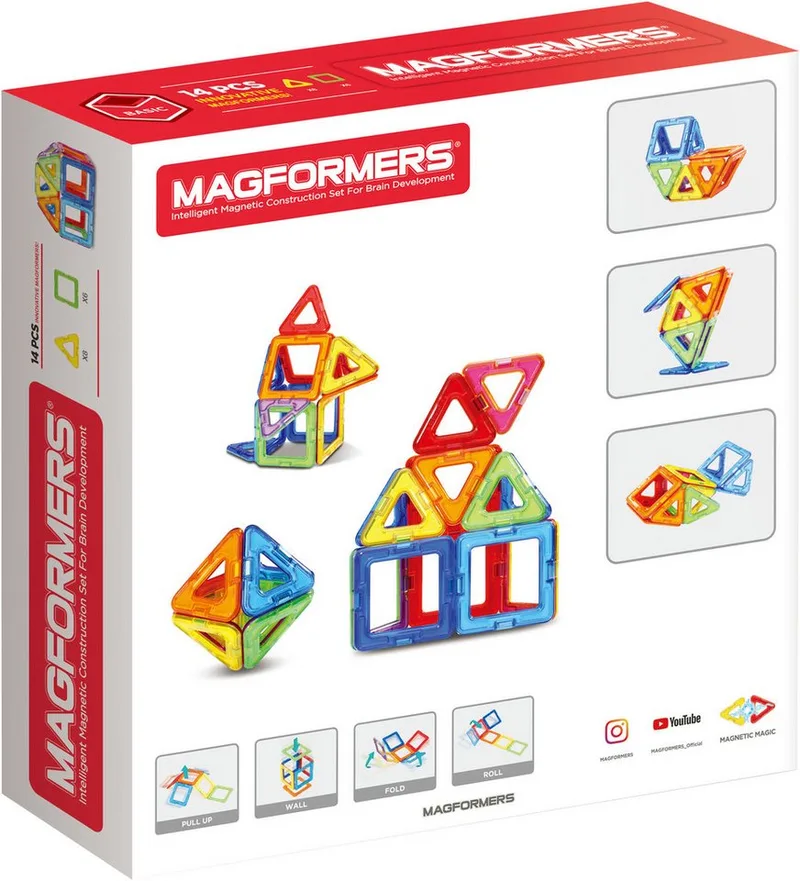 Magformers Basic 14 Teile Magnetspielbausteine, (14 St) by Magformers in Multicolour – product photo 2 of 3