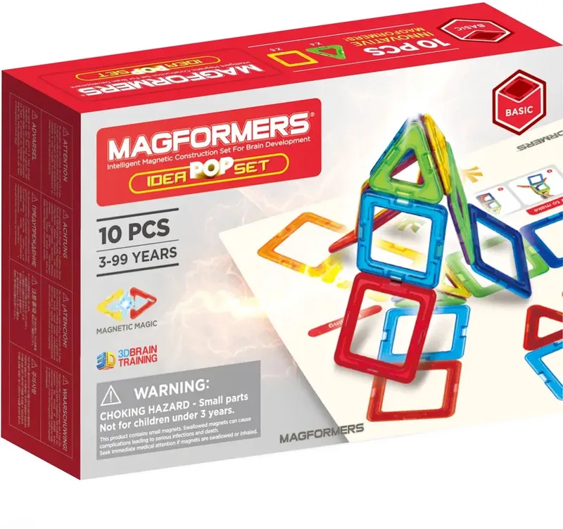 magnetisch bouwspeelgoed Idea Pop Set 10-delig kleurrijk. van Magformers in Meerkleurig – productfoto