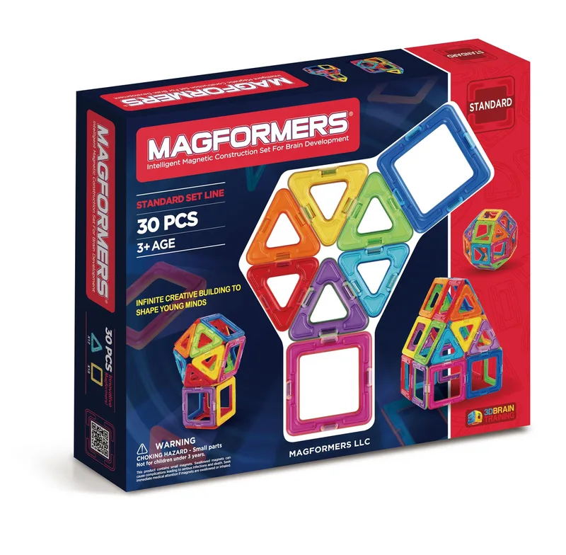 Rainbow, set met 30 stuks (63068) van Magformers – productfoto