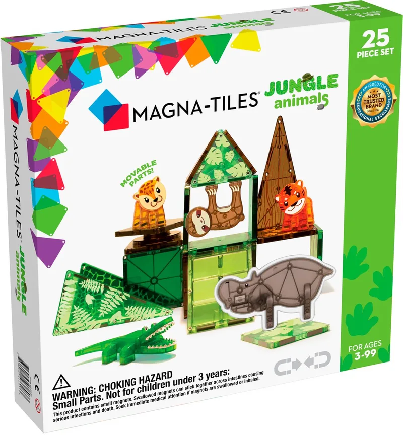 Animals 25 Stuks Set by Magna-Tiles in Jungle – product photo
