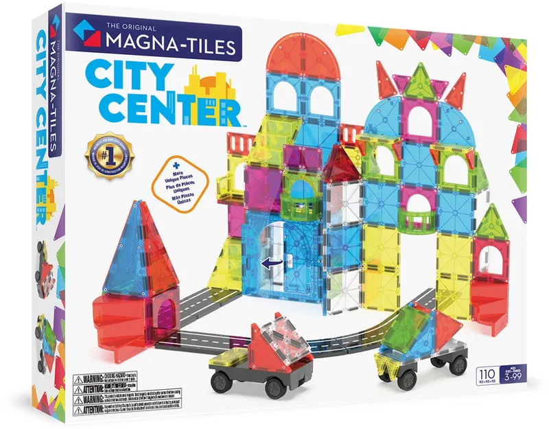City Center 110 Stuks Set från Magna-Tiles i Meerkleurig – produktbild