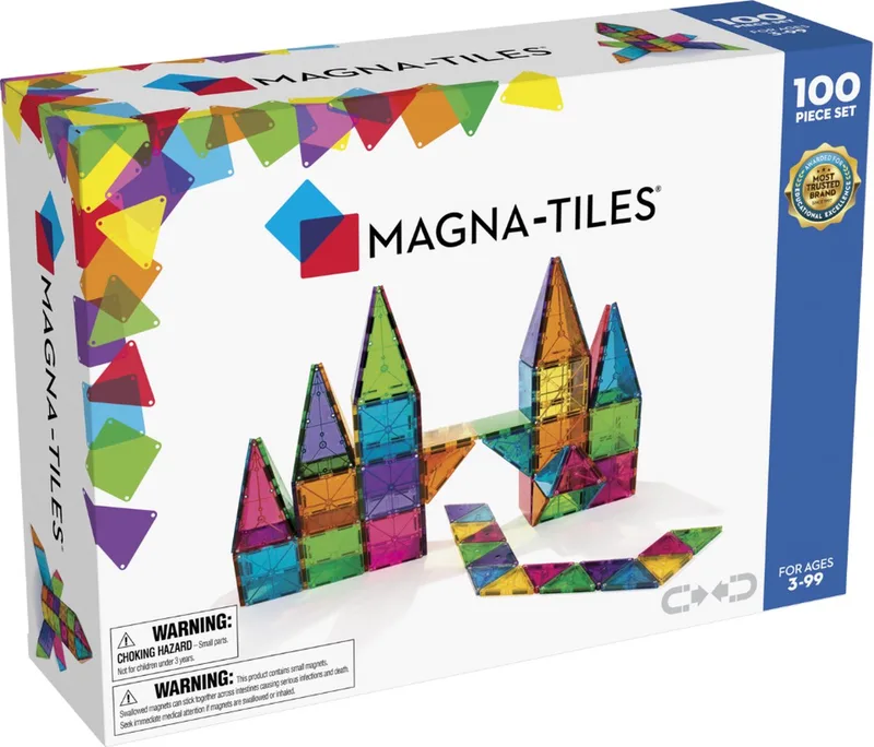 Clear Colors 100 stuks från Magna-Tiles i Multicolor – produktbild