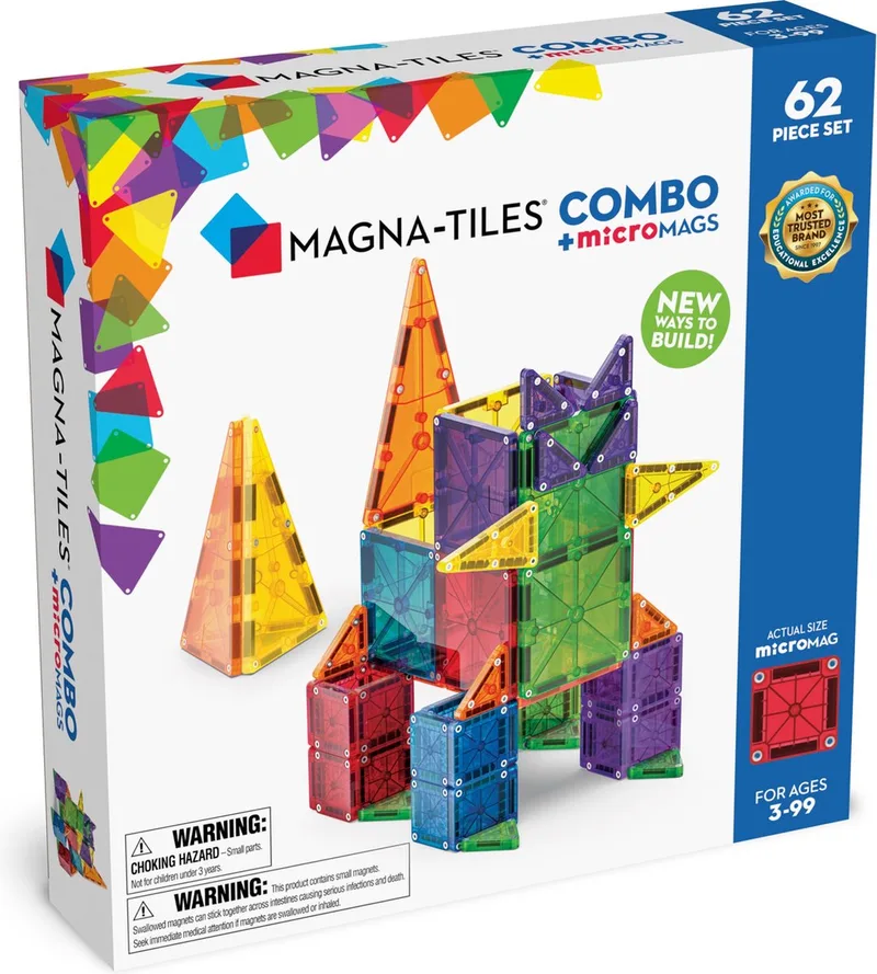 Combo 62 stuks - Geschikt vanaf 3 jaar by Magna-Tiles in Multi – product photo