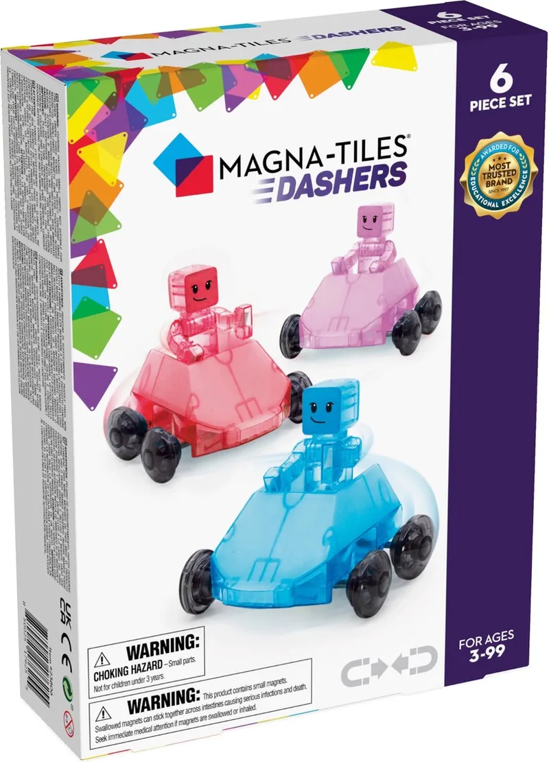 Dashers 6-Piece Set fra Magna-Tiles i Meerkleurig – produktbillede