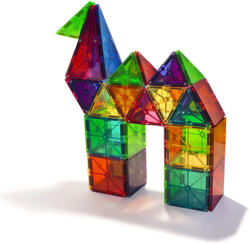 Doorschijnende kleuren 100 stuks från Magna-Tiles i Doorschijnende kleuren – produktbild