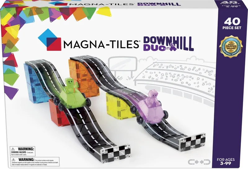 Downhill Duo Magneetstenen 40 stuks - MagnaTiles de Magna-Tiles en Multi – photo du produit
