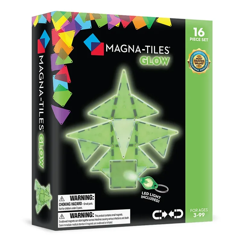 Glow 16 Piece Set (90215) fra Magna-Tiles – produktbillede