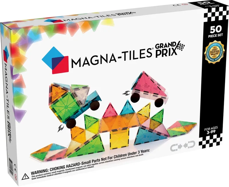 Grand Prix Frost Colors - Constructiespeelgoed - 50 stuks by Magna-Tiles in Rood – product photo