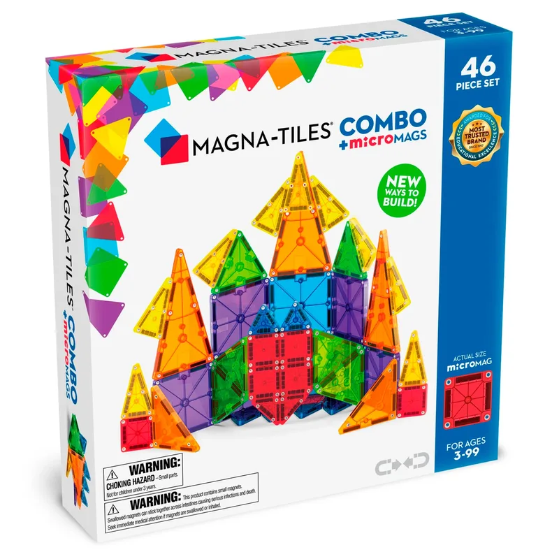 microMAGS Combo 46 pcs (90293) de Magna-Tiles – photo du produit