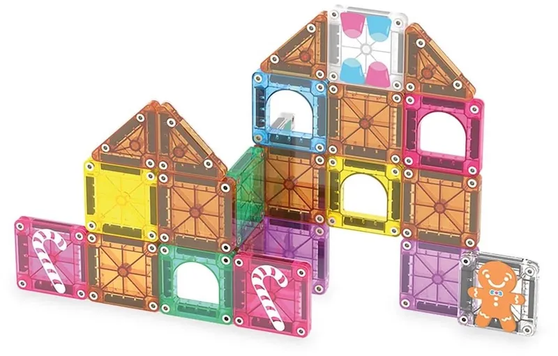 MicroMags Travel Set Gingerbread House 24-delig by Magna-Tiles in Print – product photo