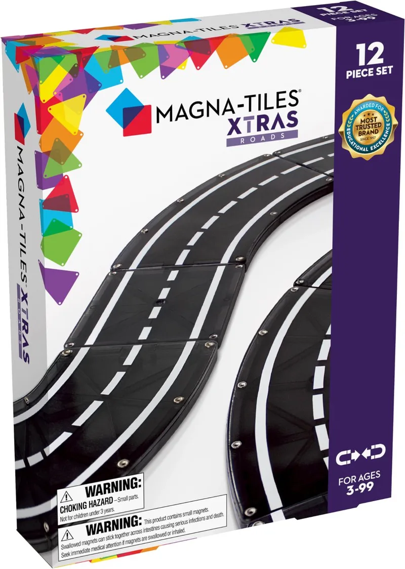 Xtras Roads uitbreidingsset 12 stuks by Magna-Tiles in Multi – product photo