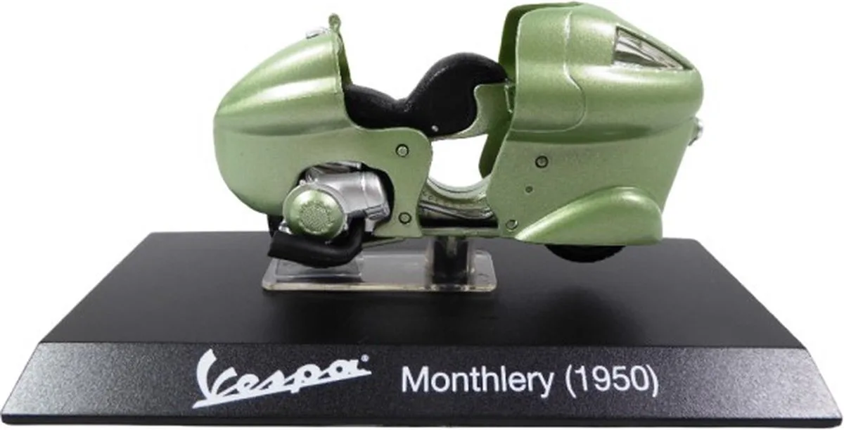 Atlas Maisto: Vespa Monthlery (1950) Schaalmodel 1:18 van Maisto in Groen – productfoto