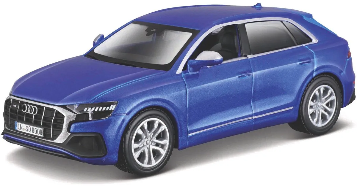 Audi Sq8 - Modelauto - Schaal 4,5" de Maisto en Blauw metalic – photo du produit
