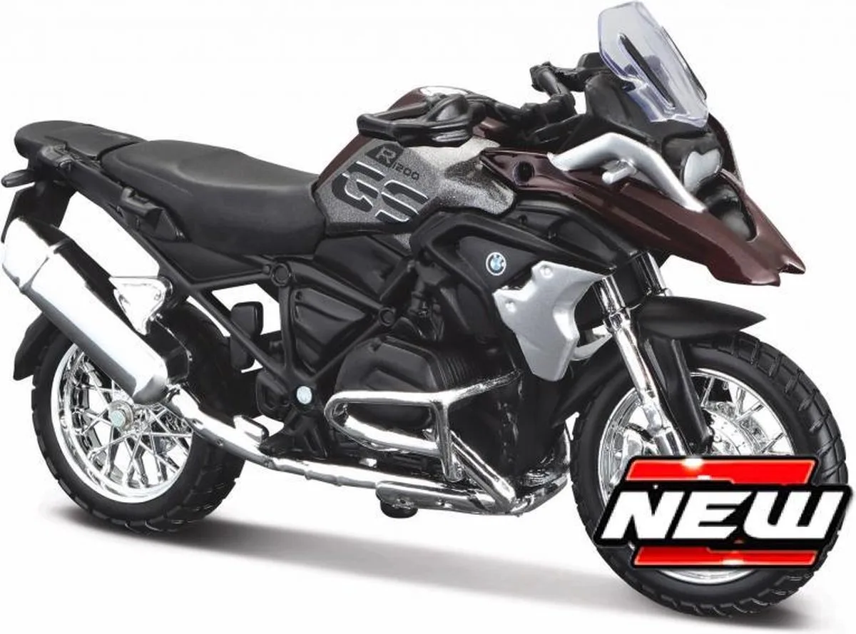BMW R 1200 - Modelauto - Schaal 1:18 de Maisto en Donker rood, Noir – photo du produit