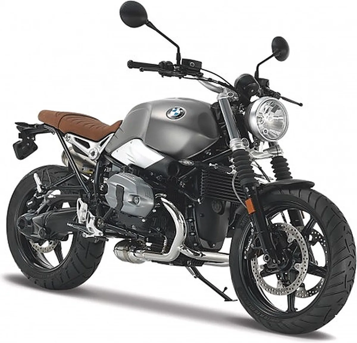 BMW R Nine - Modelauto - Schaal 1:18 de Maisto en Zilver grijs – photo du produit