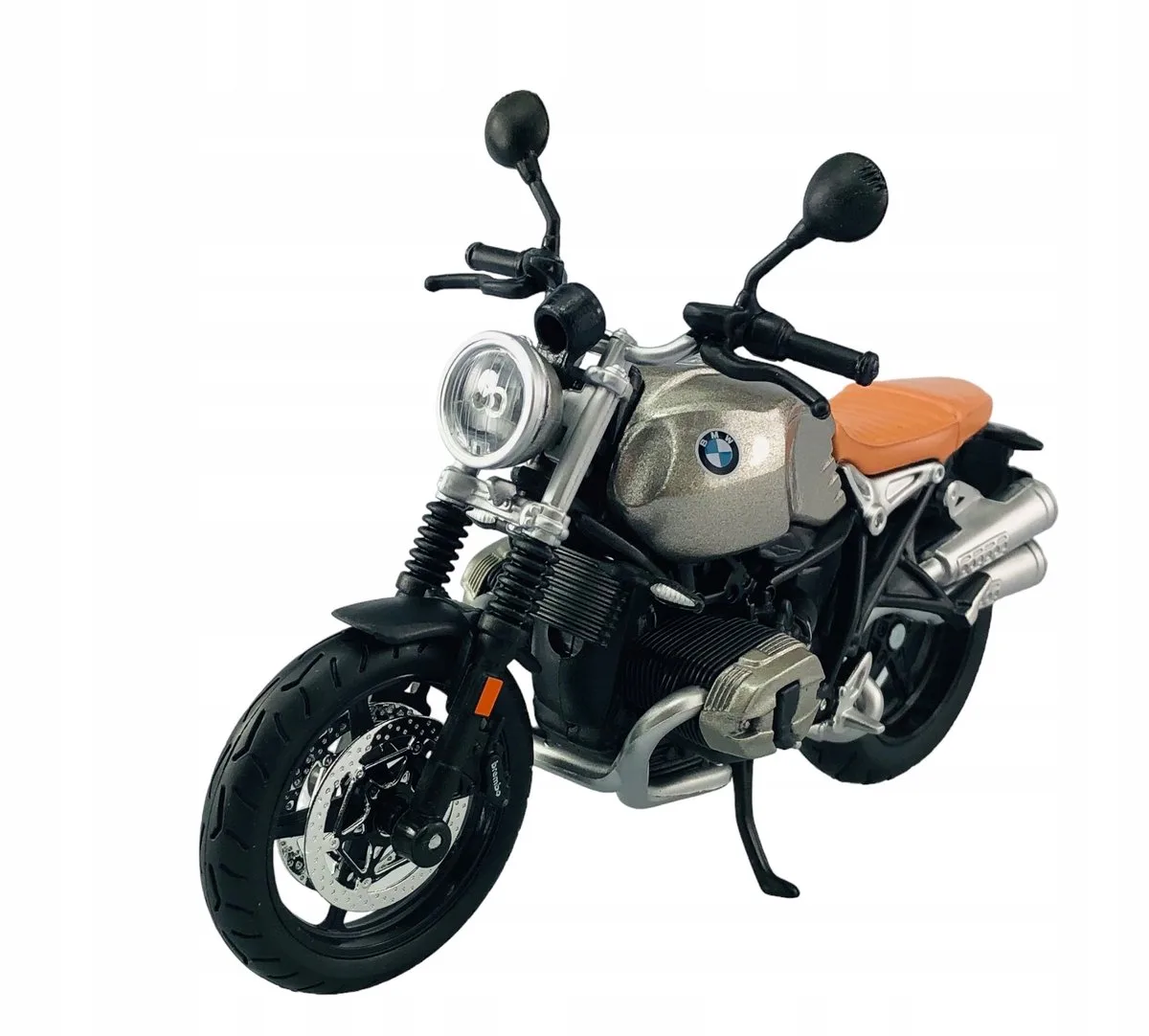 BMW R Nine T Scrambler Motorfiets Schaal 1:12 - Nieuw fra Maisto i Szary – produktbillede