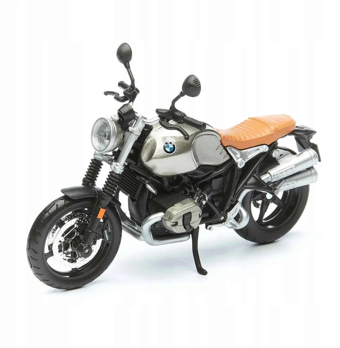 BMW R nineT Scrambler motorfietsmodel 1:12 fra Maisto i Brun – produktbillede