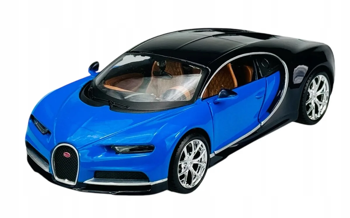 Bugatti Chiron Blauw 1:24 Metalen Model Auto Nieuw från Maisto – produktbild