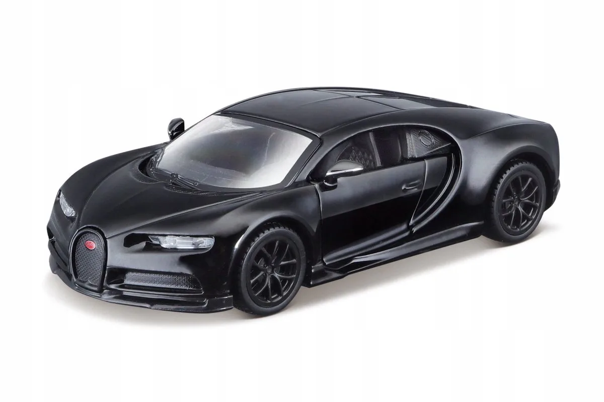 Bugatti Chiron Modelauto 11,5cm - Pull-back de Maisto en Noir – photo du produit