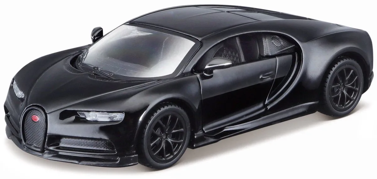 Bugatti Chiron - Modelauto - Schaal 4,5" fra Maisto i Sort – produktbillede