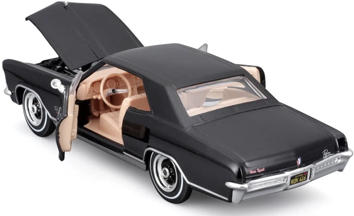 Buick Riviera - Modelauto - Schaal 1:24 de Maisto en Zwart metalic – photo du produit
