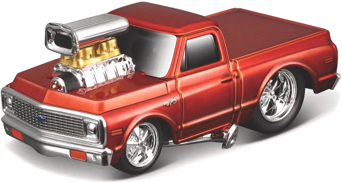 Chevrolet C10 - Modelauto - Schaal 1:64 de Maisto en Oranje metalic – photo du produit