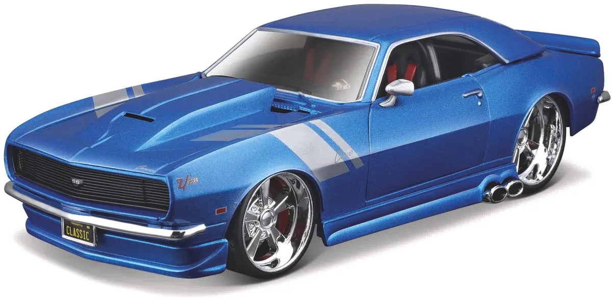 Chevrolet Camaro - Modelauto - Schaal 1:24 van Maisto in Blauw, Zilver – productfoto