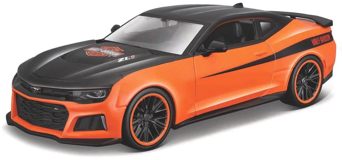 Chevrolet Camaro - Modelauto - Schaal 1:24 de Maisto en Orange, Noir – photo du produit