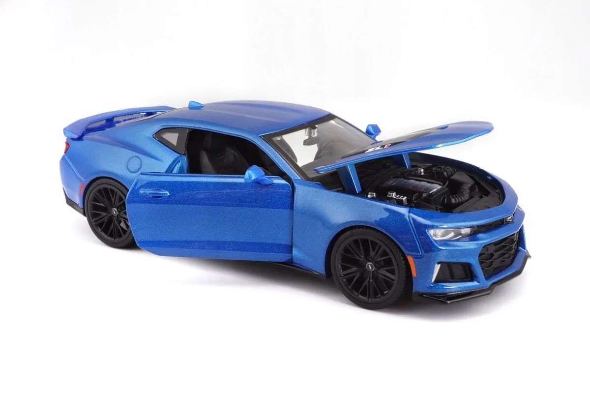 Chevrolet Camaro ZL1 2017 Modelauto 1:24 Metaal de Maisto en Bleu – photo du produit