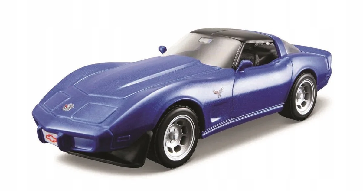 Chevrolet Corvette 1978 Power Racer - 4.5" från Maisto i Blauw Metaal – produktbild
