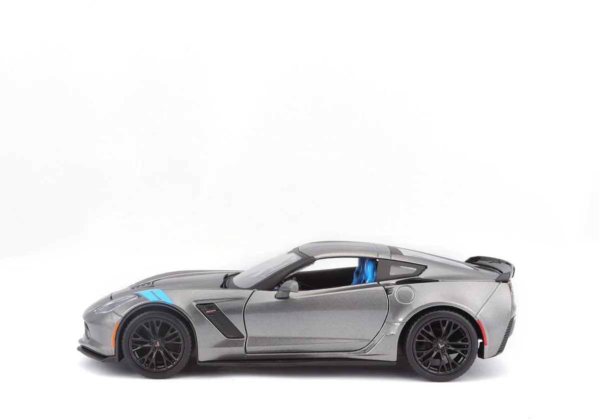 Chevrolet Corvette - Modelauto - Schaal 1:24 de Maisto en Gris, Bleu – photo du produit