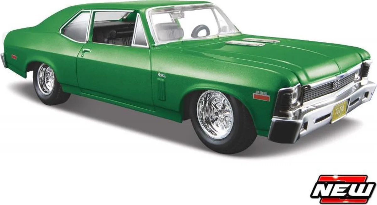 Chevrolet Nova - Modelauto - Schaal 1:24 van Maisto in Licht groen – productfoto
