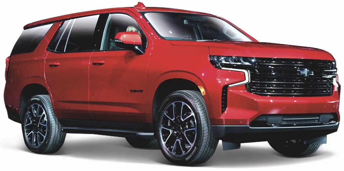 Chevrolet Tahoe - Modelauto - Schaal 1:24 de Maisto en Rouge – photo du produit