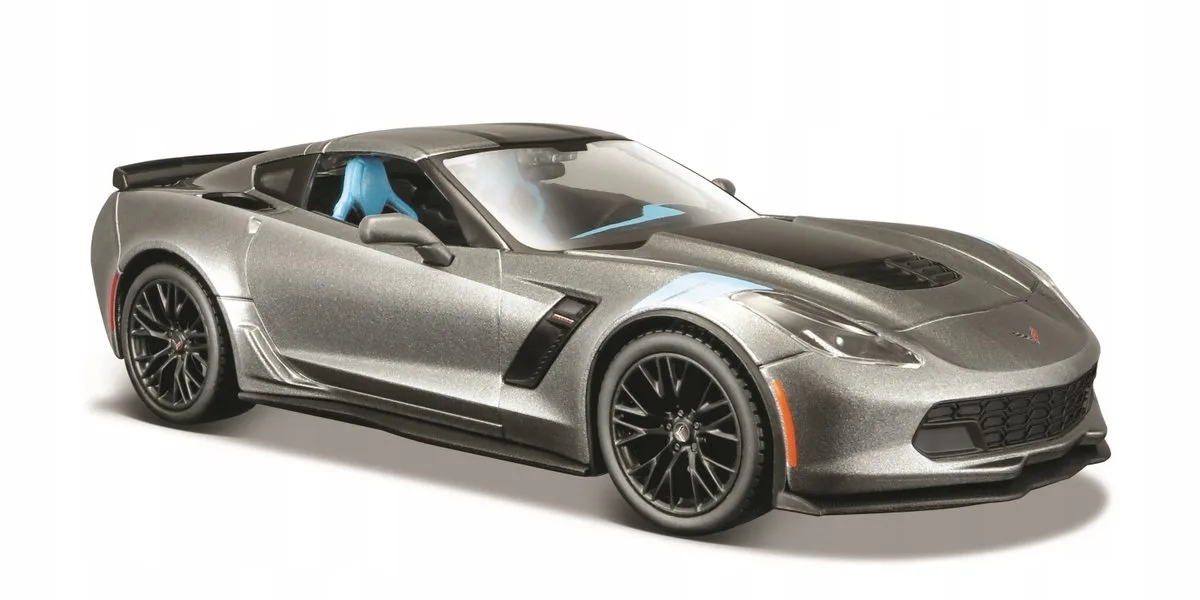 Corvette Grand Sport 2017 Modelauto 1/24 de Maisto en Gris – photo du produit