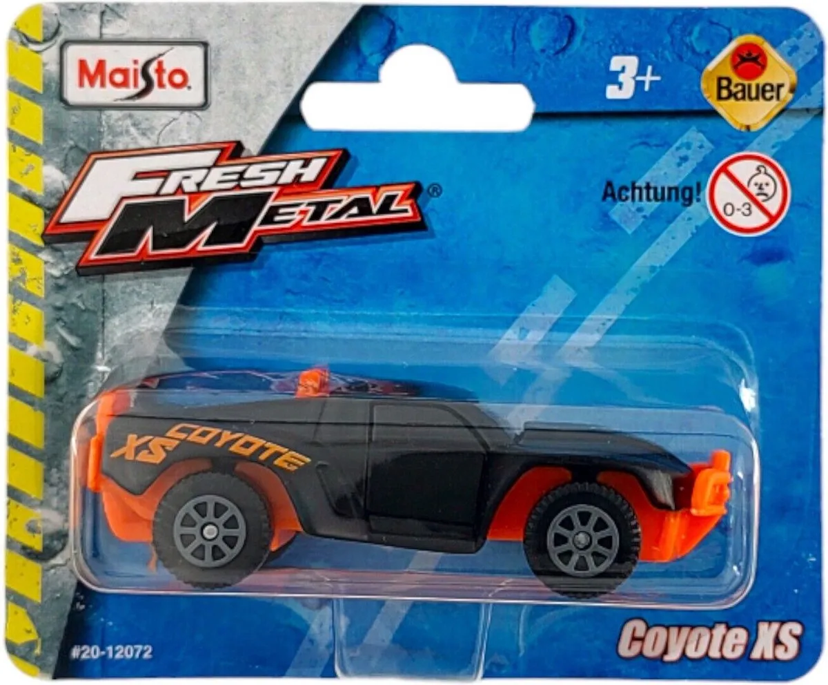 COYOTE XS 1:64 FRESH METAL BAUER de Maisto en Noir, Orange – photo du produit