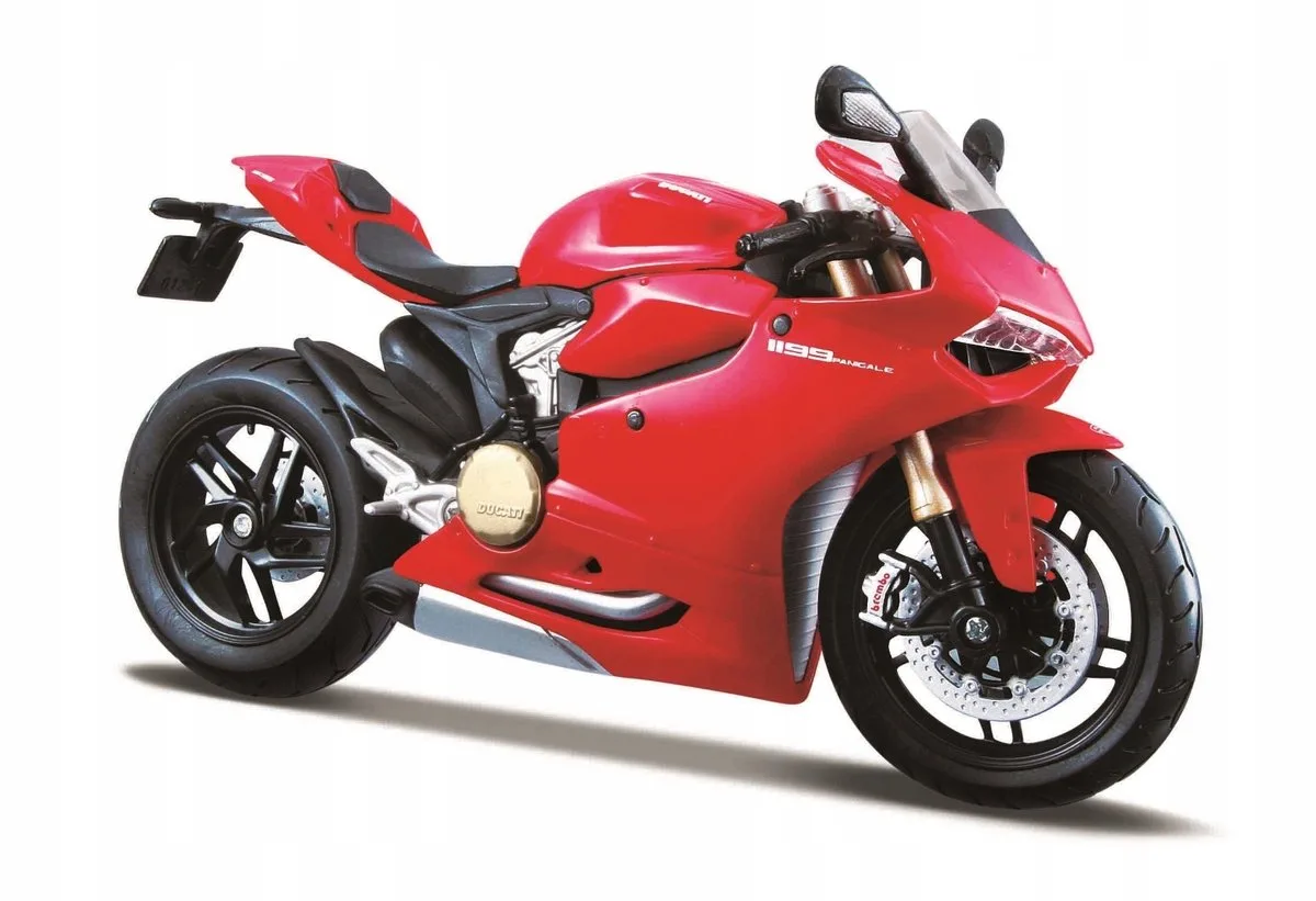 Ducati 1199 Panigale Motor 1:12 Modelspeelgoed de Maisto en Rouge – photo du produit
