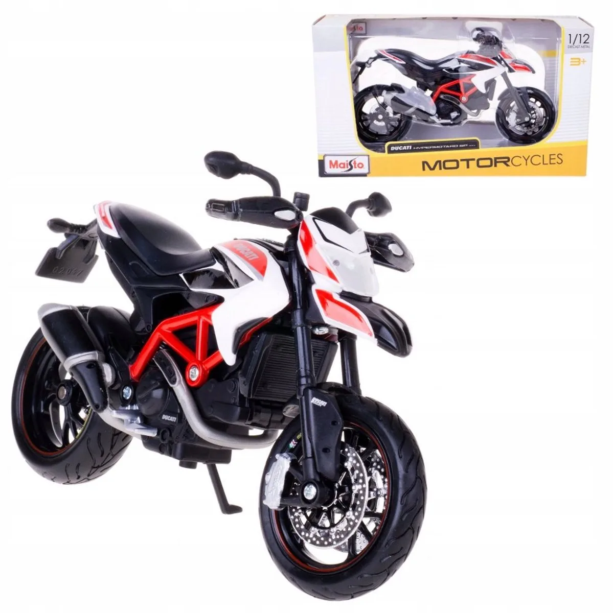 Ducati Hypermotard SP 1:12 Modelmotor - Nieuw van Maisto in Rood – productfoto