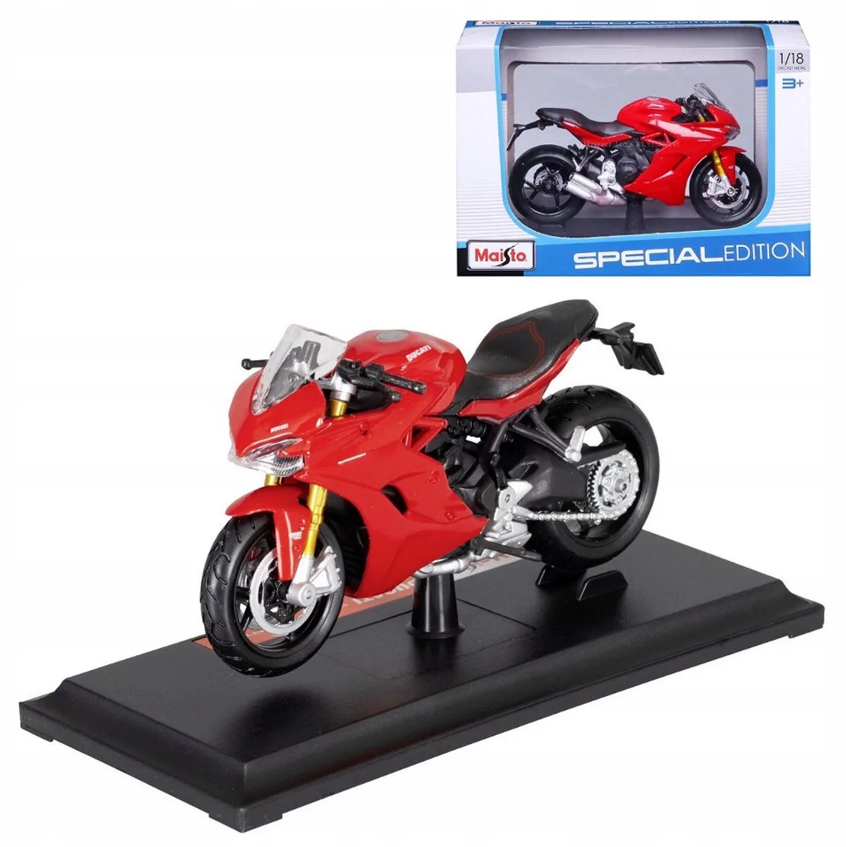 Ducati Supersport S Motor Model Schaal 1:18 de Maisto en Rouge – photo du produit