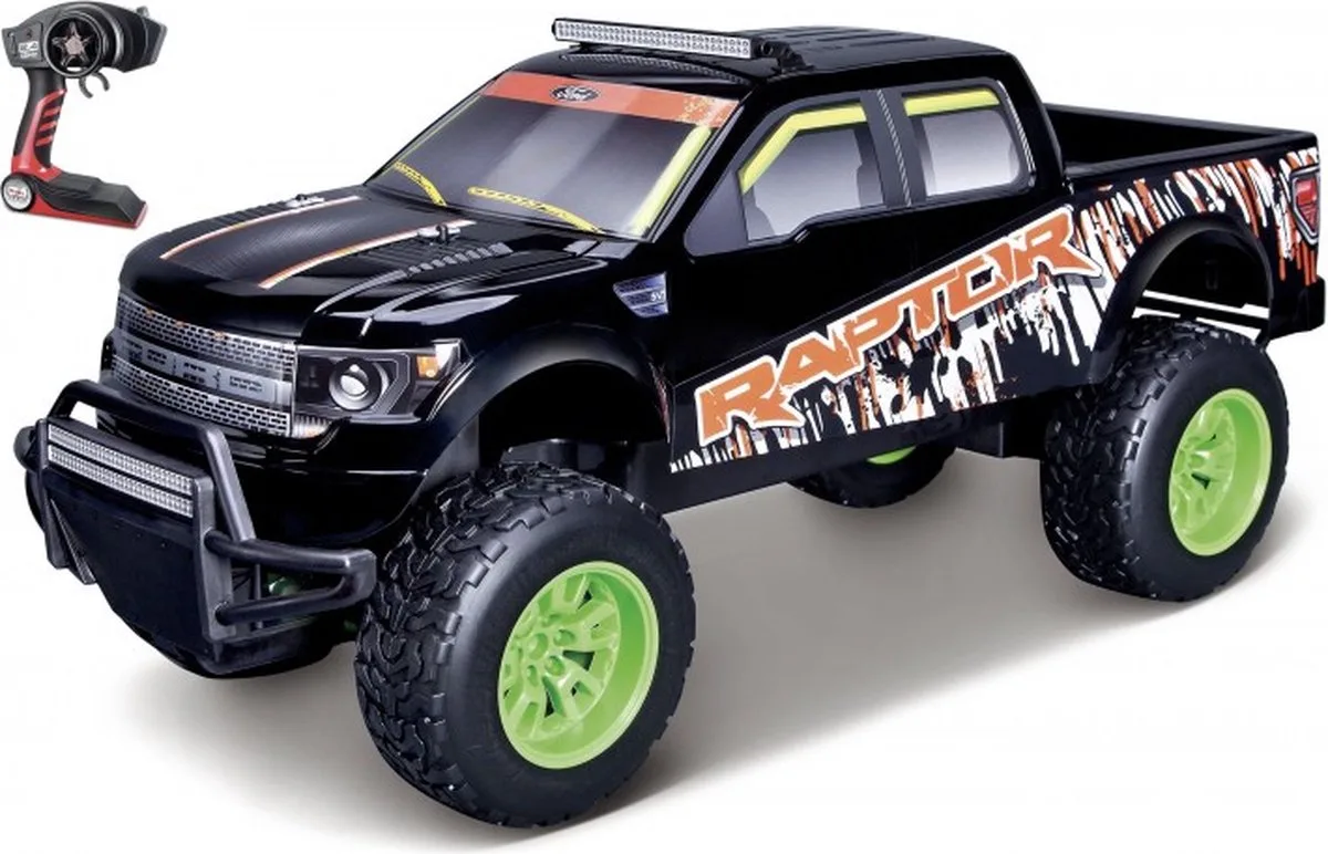 Ford F-150 SVT RAPTOR 2014 - USB- 2.4 GHz RC van Maisto in Zwart – productfoto